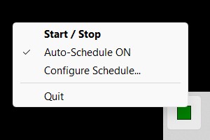 System Tray Menu